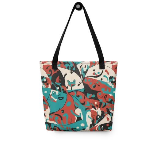 Coral Catwalk on a Tote Bag