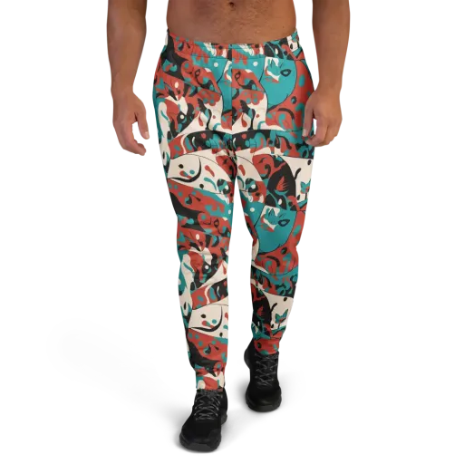 Coral Catwalk on a Men's Joggers