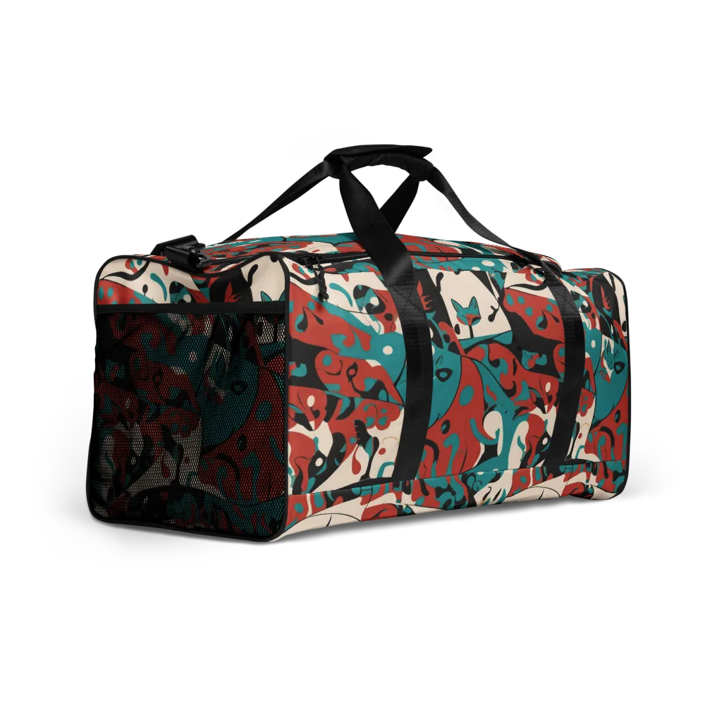 Coral Catwalk on Duffle Bag — Right Front