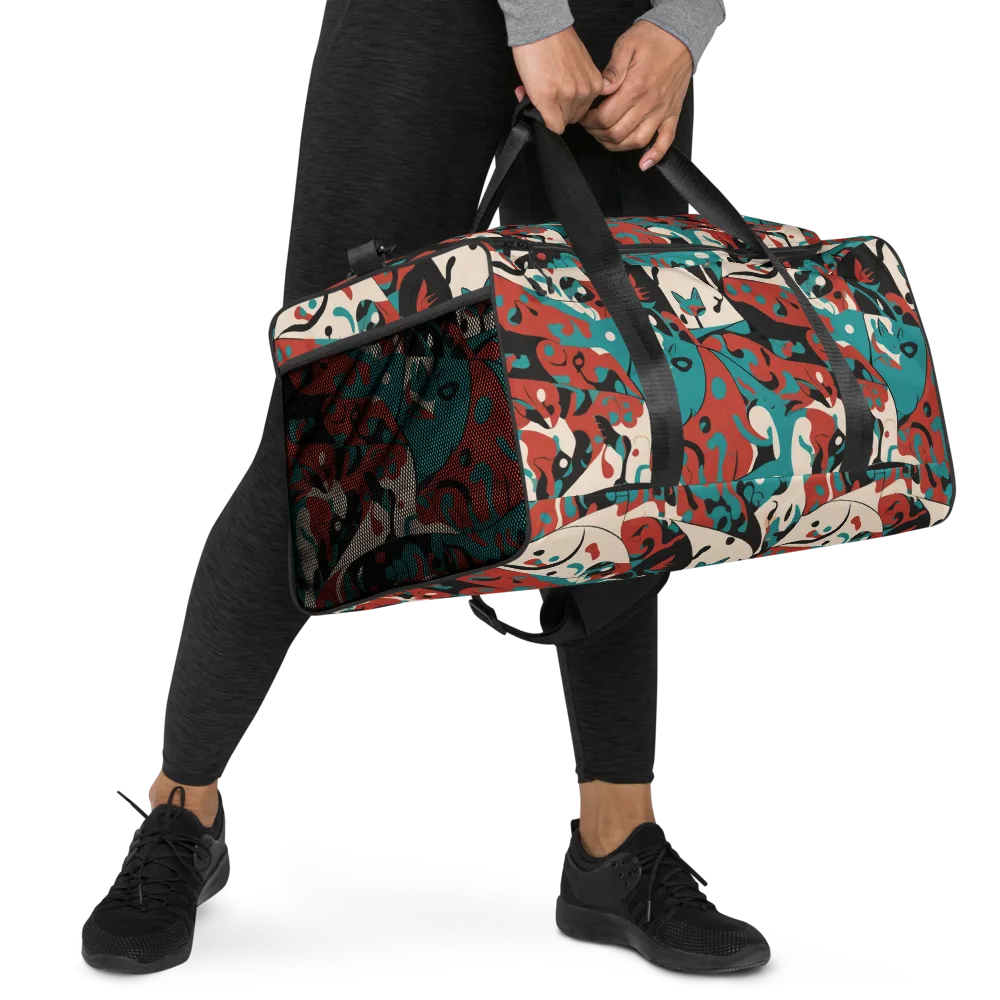 Coral Catwalk on Duffle Bag — Right Front
