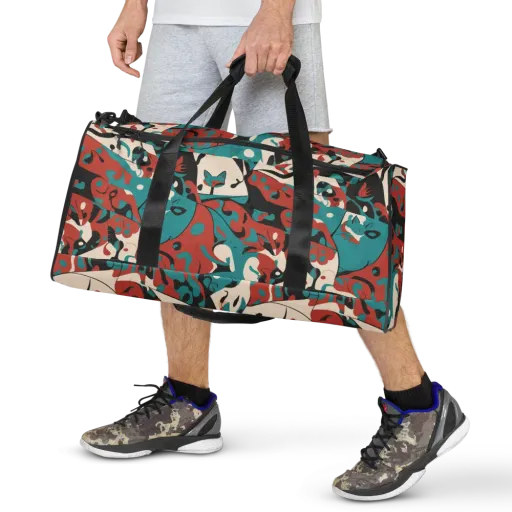 Coral Catwalk on a Duffle Bag