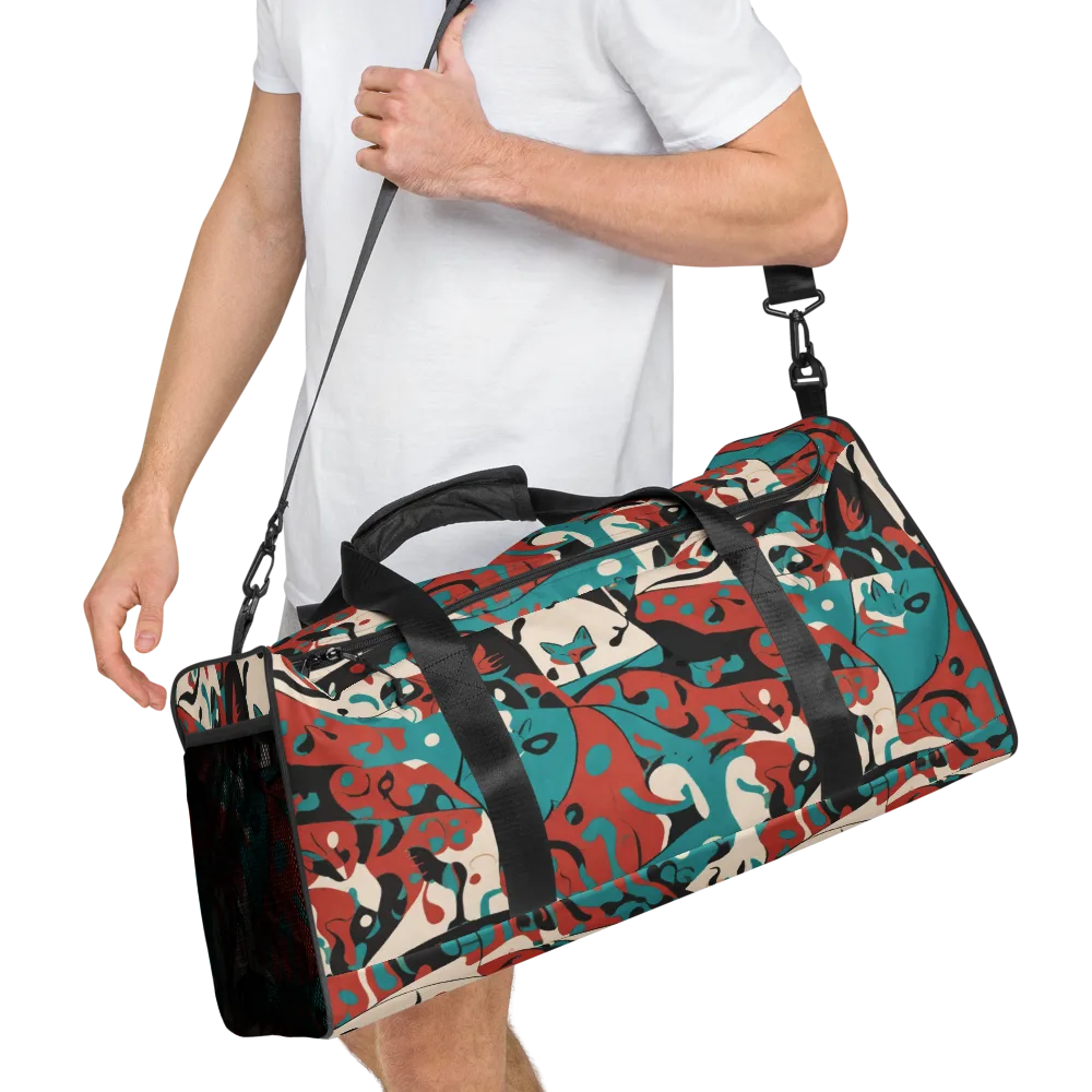 Coral Catwalk on Duffle Bag — Right Front