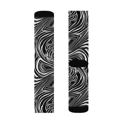 Monochrome Vortex on a Socks