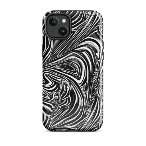 Monochrome Vortex on a MagSafe Tough Case for iPhone®