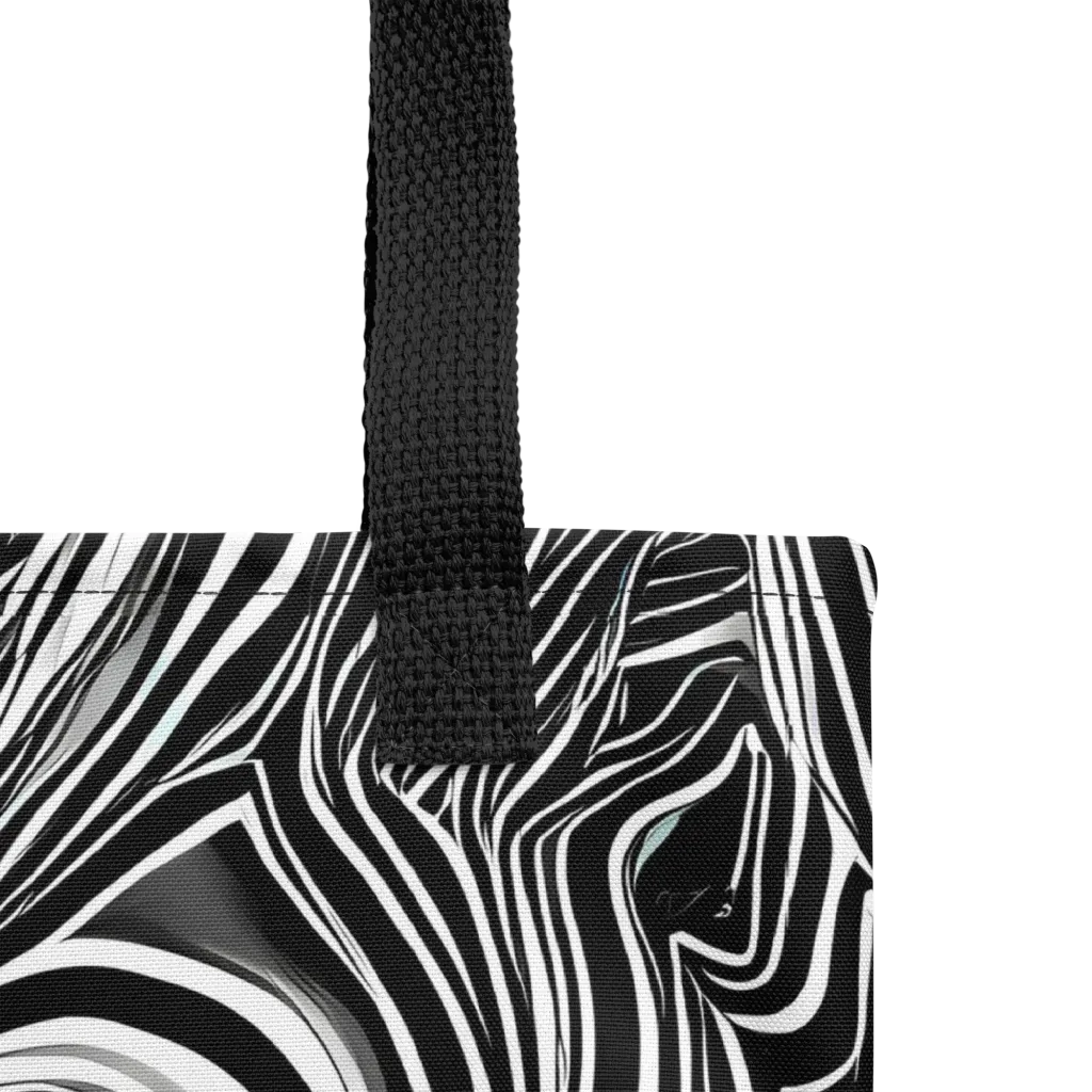 Monochrome Vortex on Tote Bag — Product details