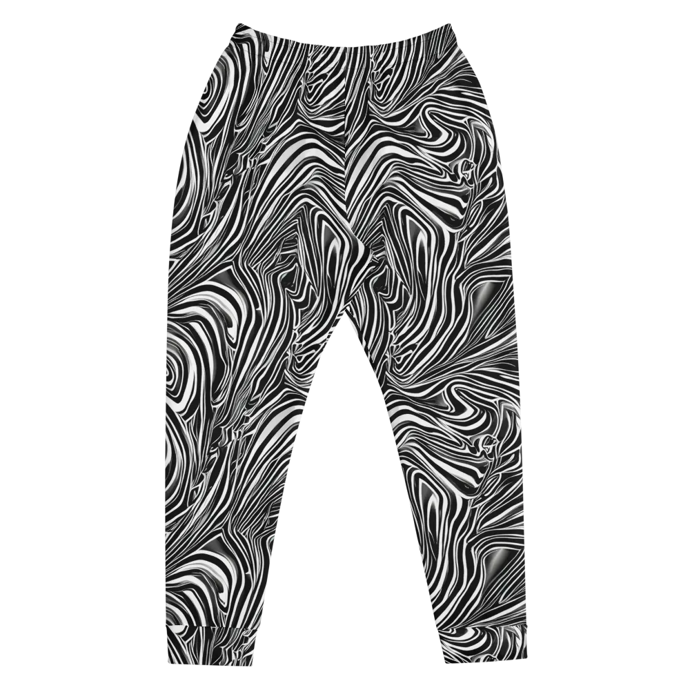 Monochrome Vortex on Men's Joggers — Front
