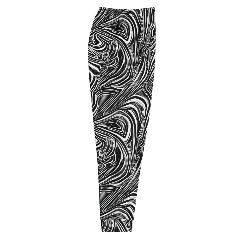 Monochrome Vortex on Men's Joggers — Right