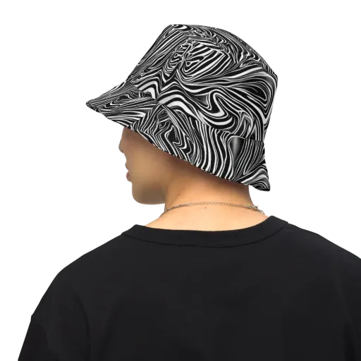 Monochrome Vortex on a Reversible Bucket Hat