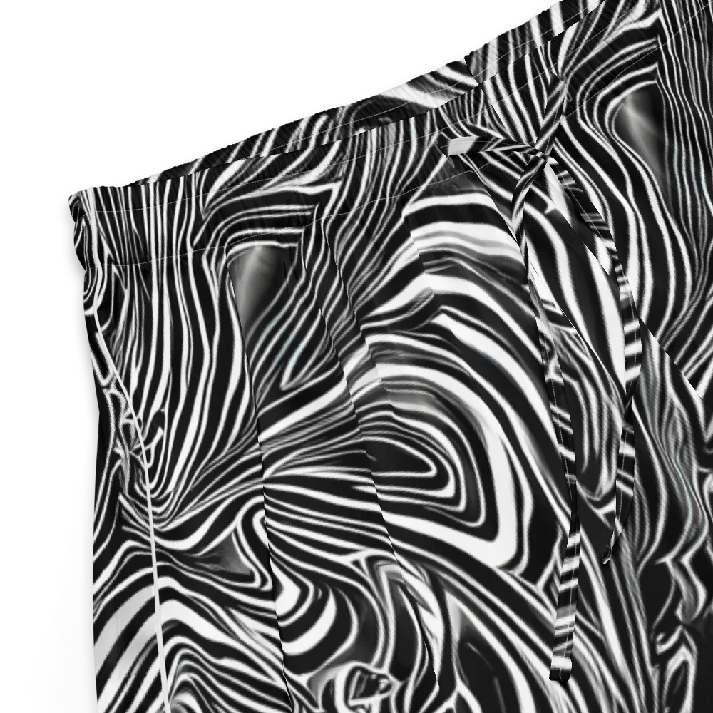 Monochrome Vortex on Women's Pajama Shorts — Product details