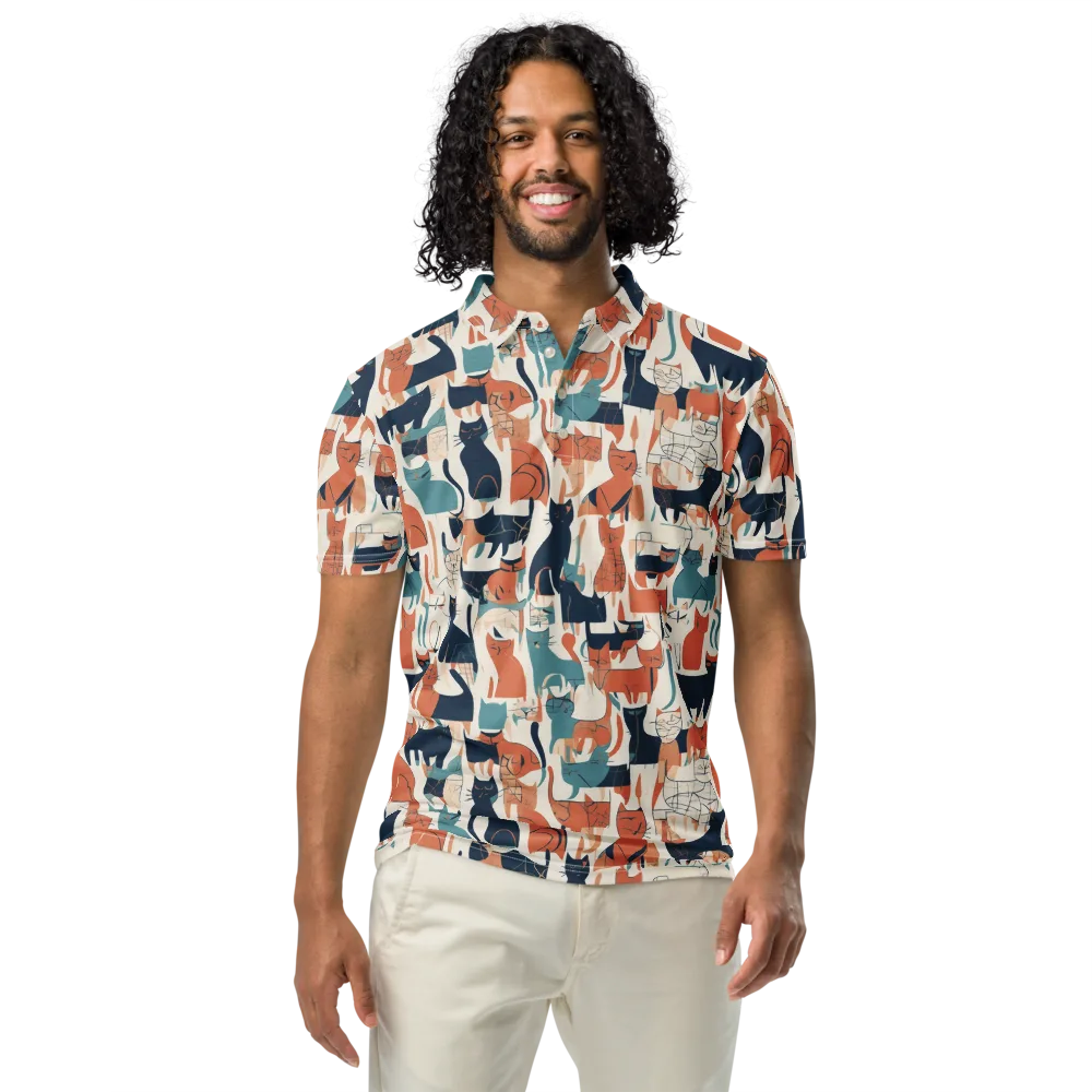 Catwalk Chorus on Men's Slim Fit Polo Shirt — Front