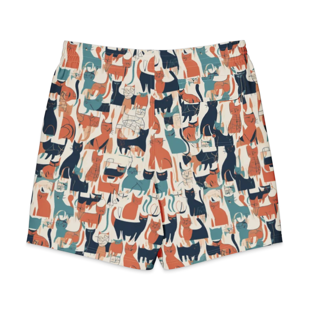 Catwalk Chorus on Men's Board Shorts — Back