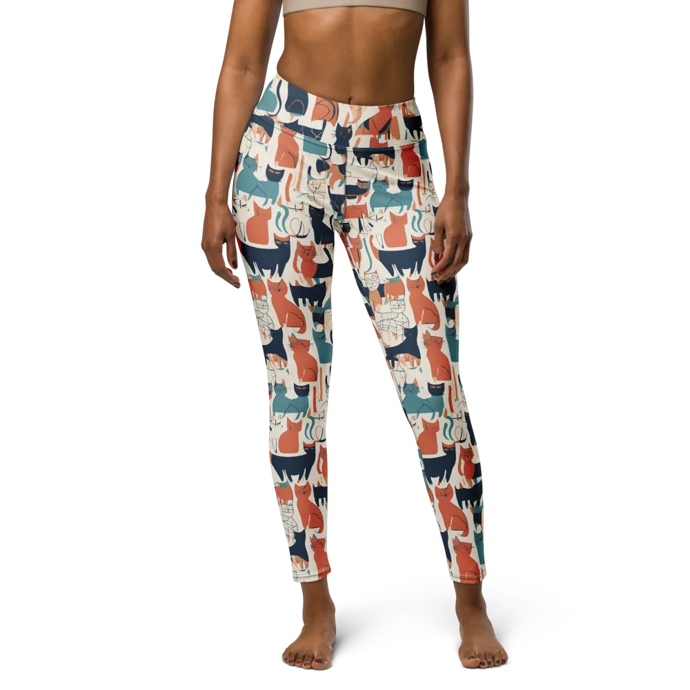 Catwalk Chorus on Yoga Leggings — Front