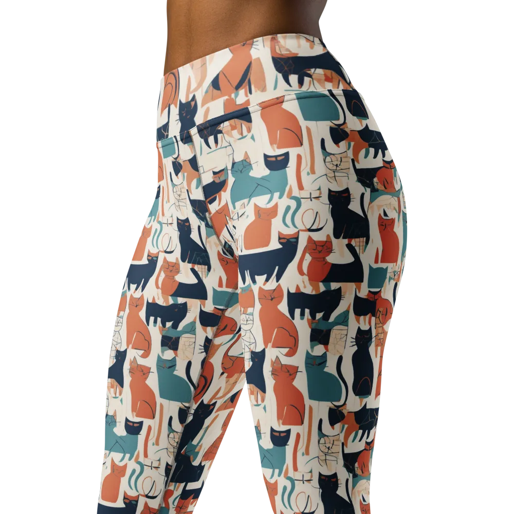 Catwalk Chorus on Yoga Leggings — Left Front