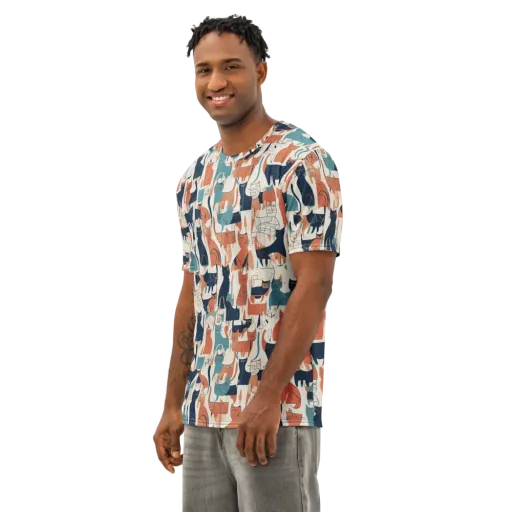 Catwalk Chorus on a Men's Cotton Crew Neck T-Shirt