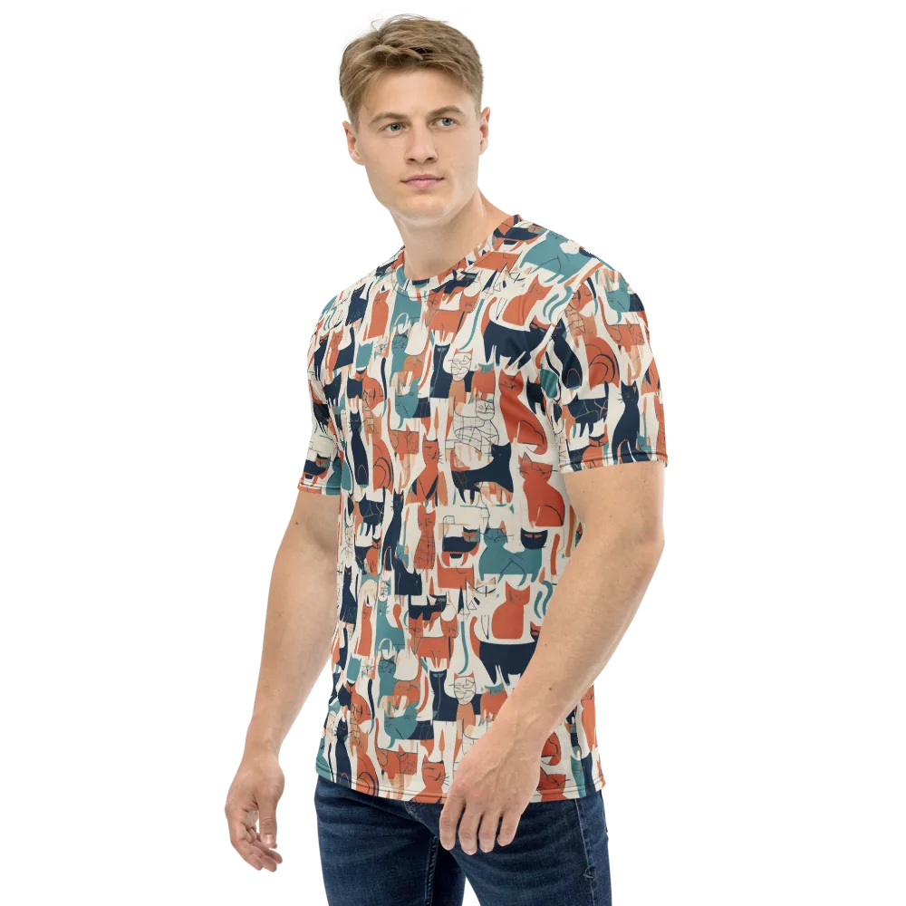 Catwalk Chorus on Men's Crew Neck T-Shirt — Left