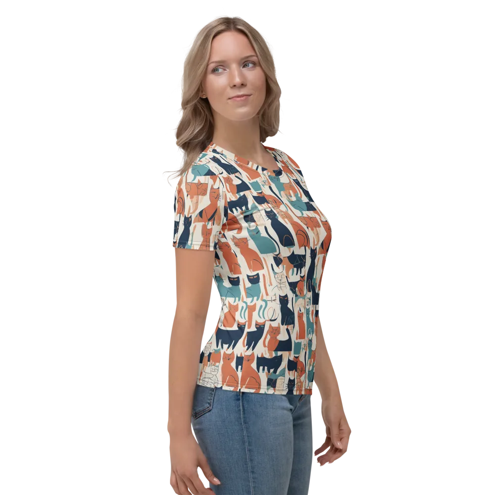 Catwalk Chorus on Women's Crew Neck T-Shirt — Right