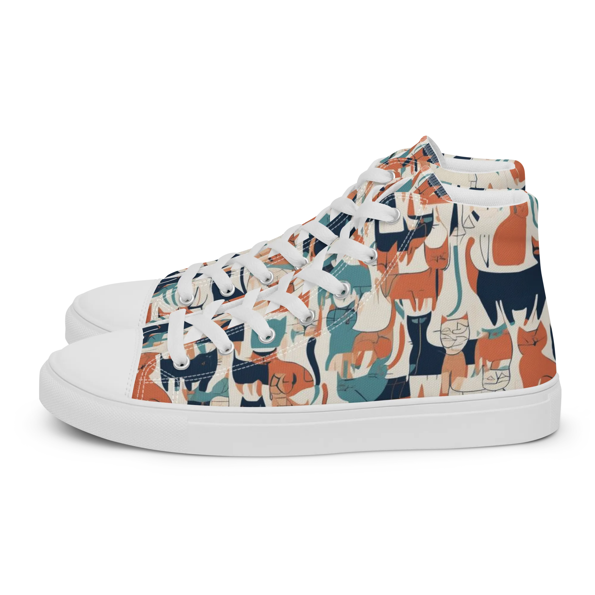 Catwalk Chorus on Women's High Top Canvas Shoes — Left
