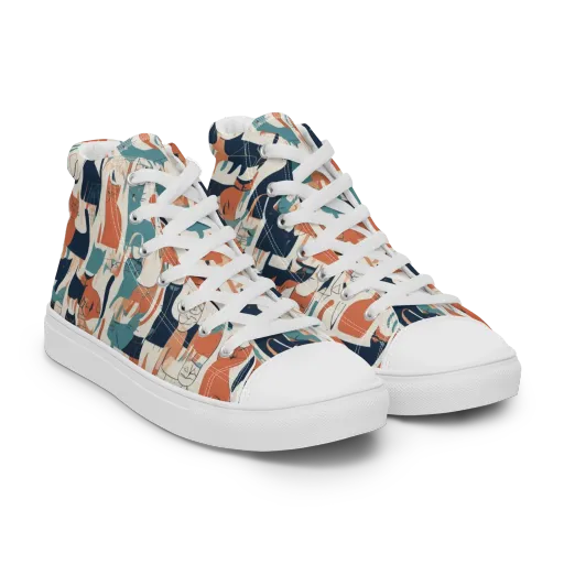 Catwalk Chorus on a Women's High Top Canvas Shoes