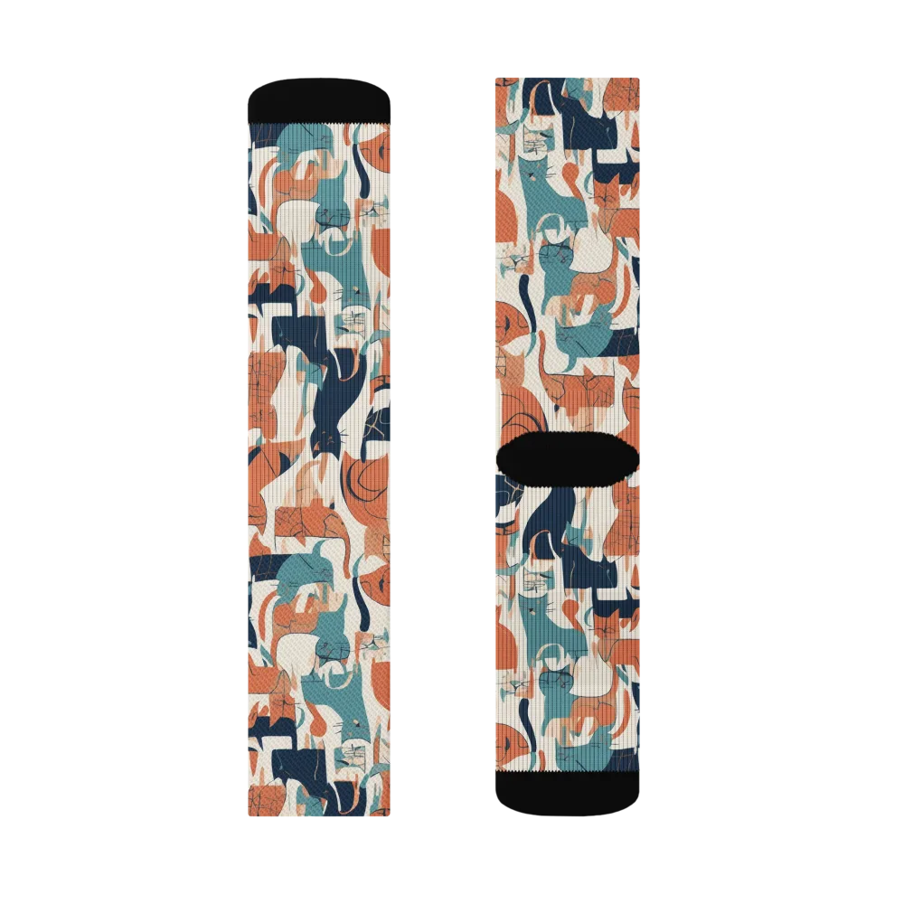 Catwalk Chorus on Socks — Left Sock
