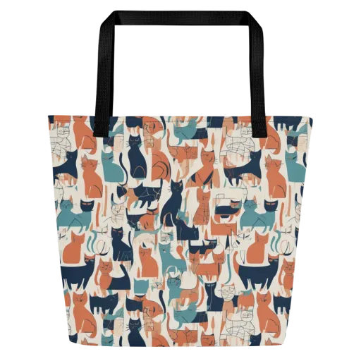 Catwalk Chorus on a Large Tote Bag W/ Pocket
