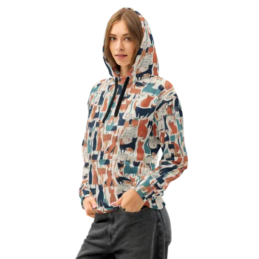Catwalk Chorus on a Cotton Hoodie