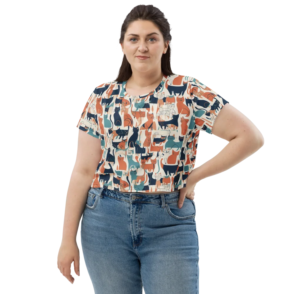 Catwalk Chorus on Crop Tee — Front