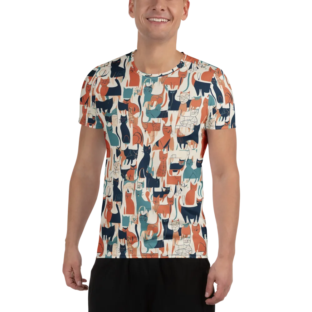 Catwalk Chorus on Men's Athletic T-Shirt — Front
