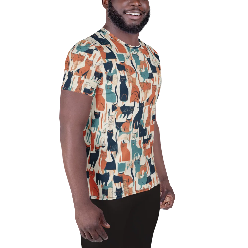 Catwalk Chorus on Men's Athletic T-Shirt — Right