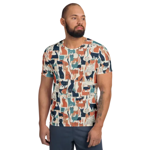 Catwalk Chorus on a Men's Athletic T-Shirt