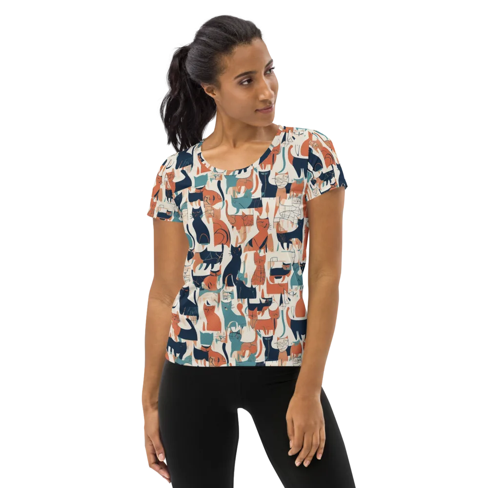 Catwalk Chorus on Women's Athletic T-Shirt — Front