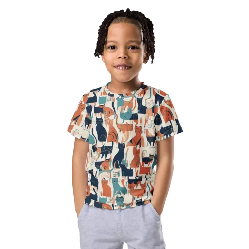 Catwalk Chorus on a Kids Crew Neck T-Shirt
