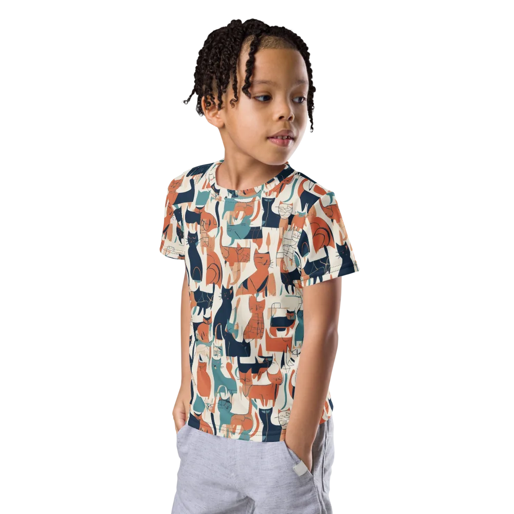 Catwalk Chorus on Kids Crew Neck T-Shirt — Left Front