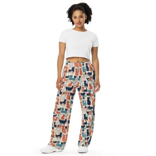 Catwalk Chorus on a Wide-Leg Pants