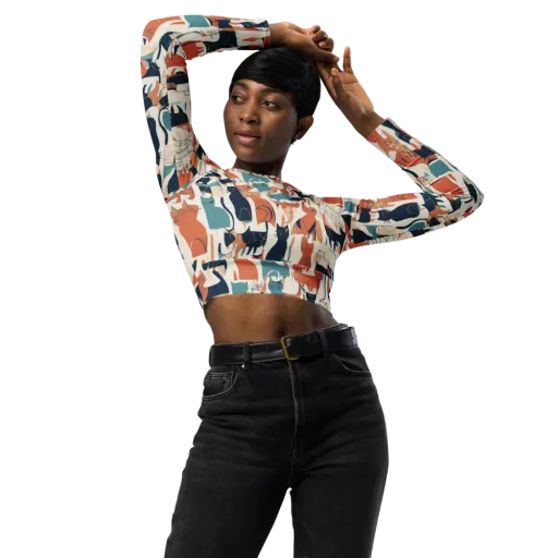 Catwalk Chorus on a Long Sleeve Crop Top