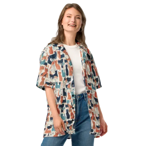 Catwalk Chorus on a Button Shirt