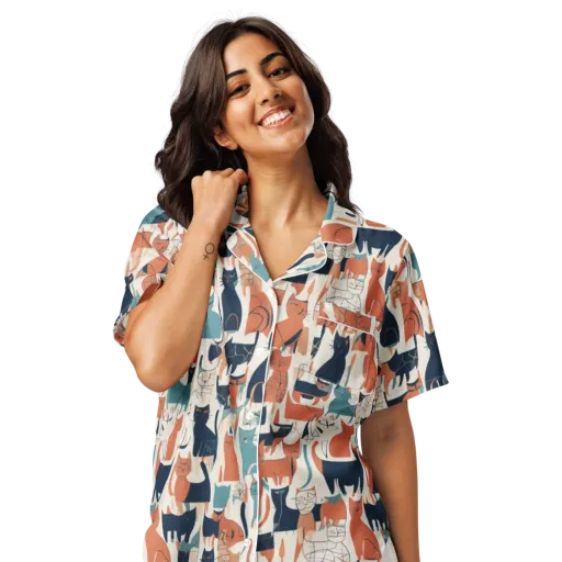 Catwalk Chorus on a Women's Short Sleeve Pajama Top