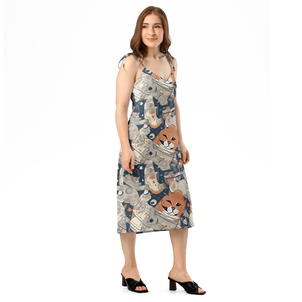 Astrocat Assembly on Slip Dress — Right Front