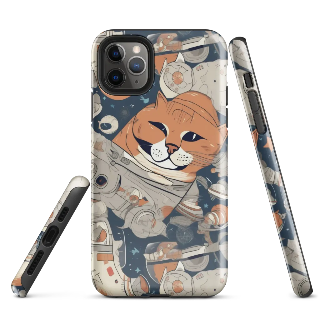 Astrocat Assembly on Tough Case for iPhone® — Front
