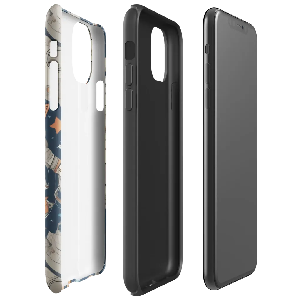 Astrocat Assembly on Tough Case for iPhone® — Right