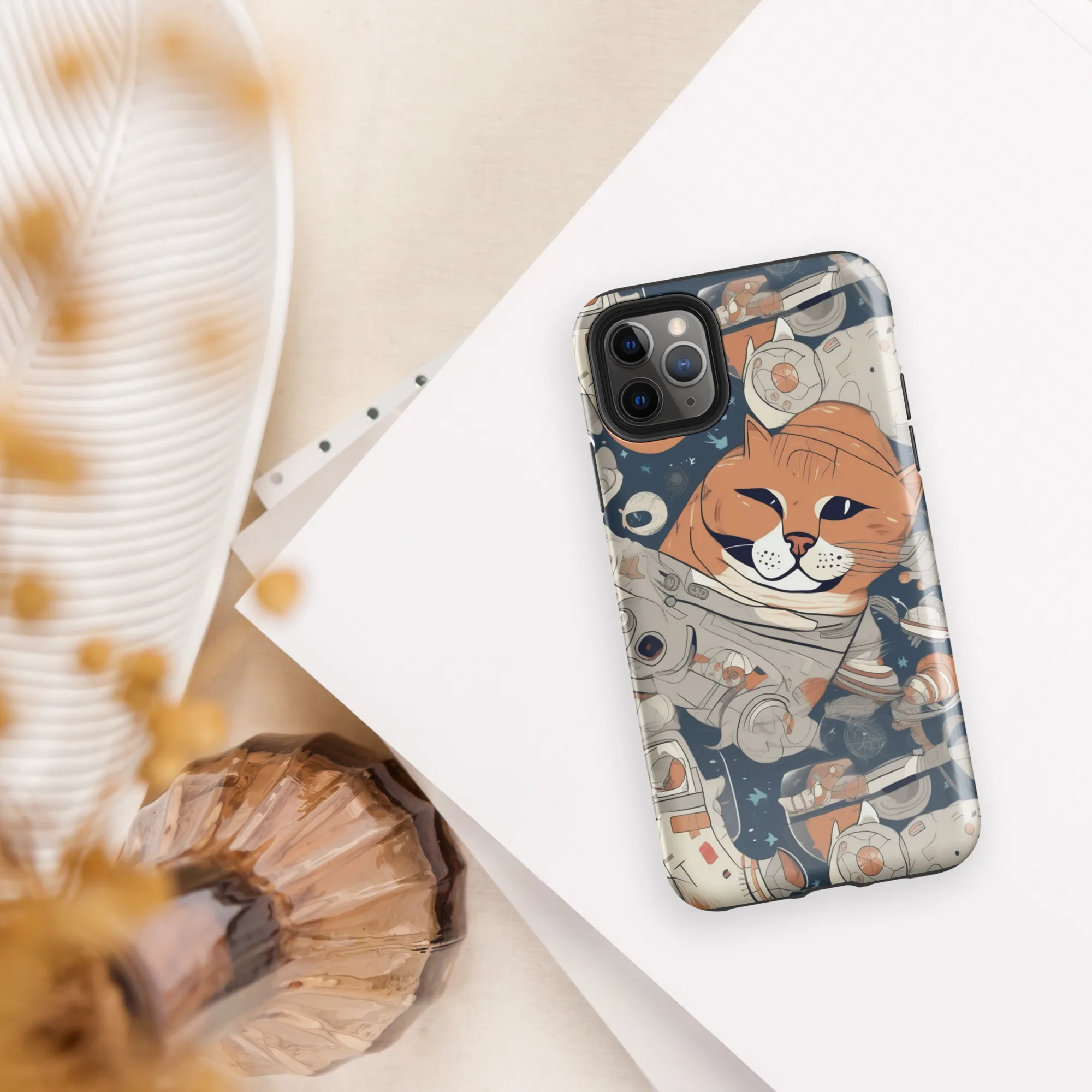 Astrocat Assembly on Tough Case for iPhone® — Front