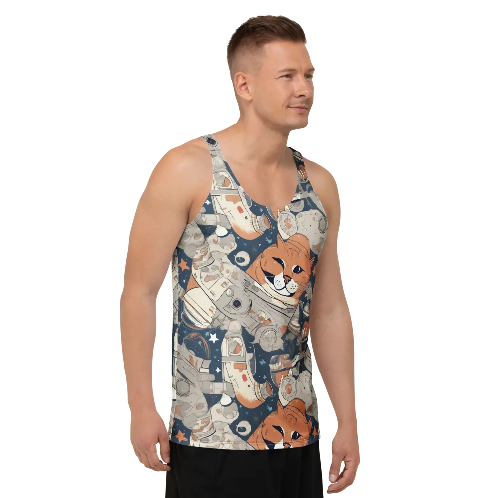 Astrocat Assembly on Men's Tank Top — Right Front