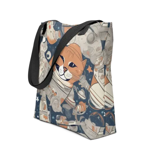 Astrocat Assembly on a Tote Bag