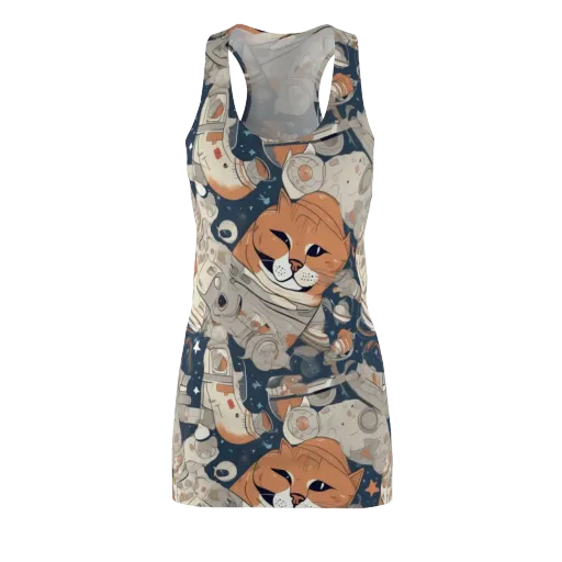 Astrocat Assembly on a Racerback Dress