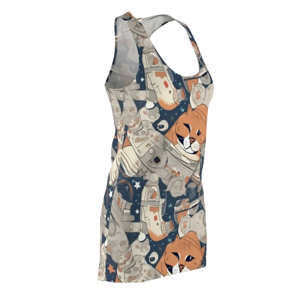 Astrocat Assembly on Racerback Dress — Front Side