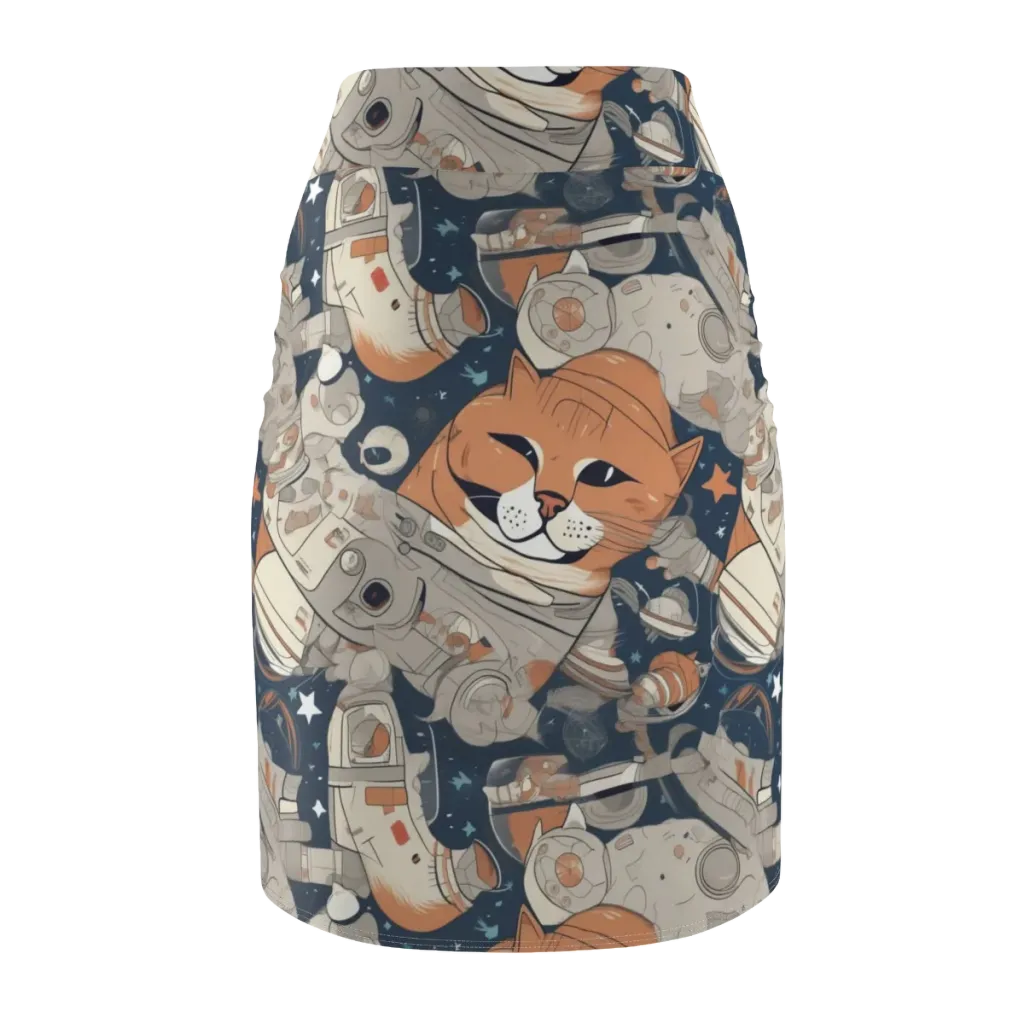Astrocat Assembly on Pencil Skirt — Back