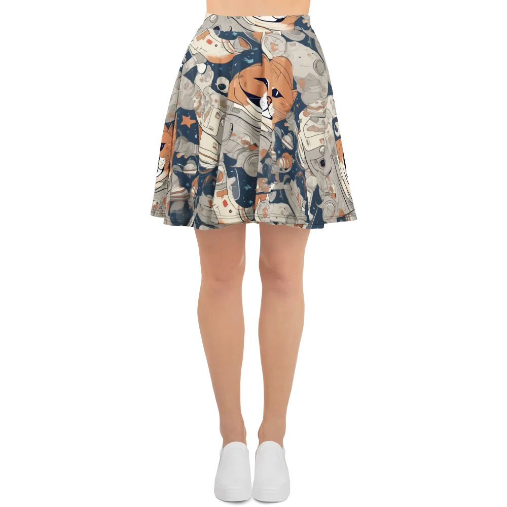 Astrocat Assembly on Skater Skirt — Front