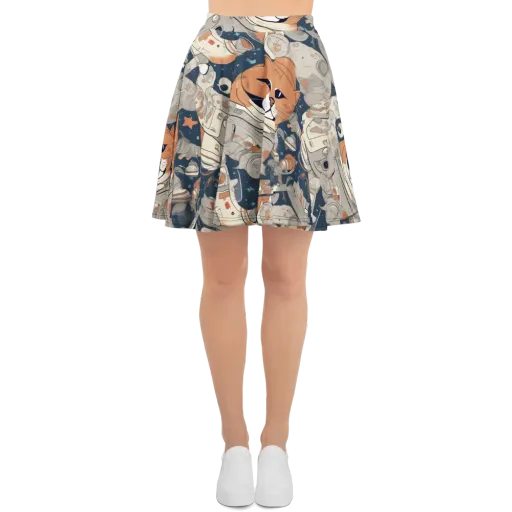 Astrocat Assembly on a Skater Skirt
