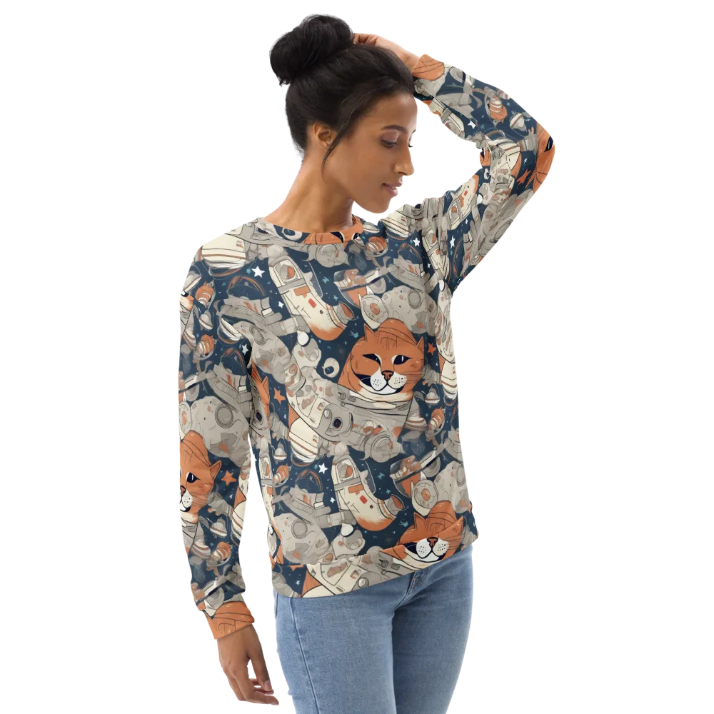 Astrocat Assembly on Sweatshirt — Right Front