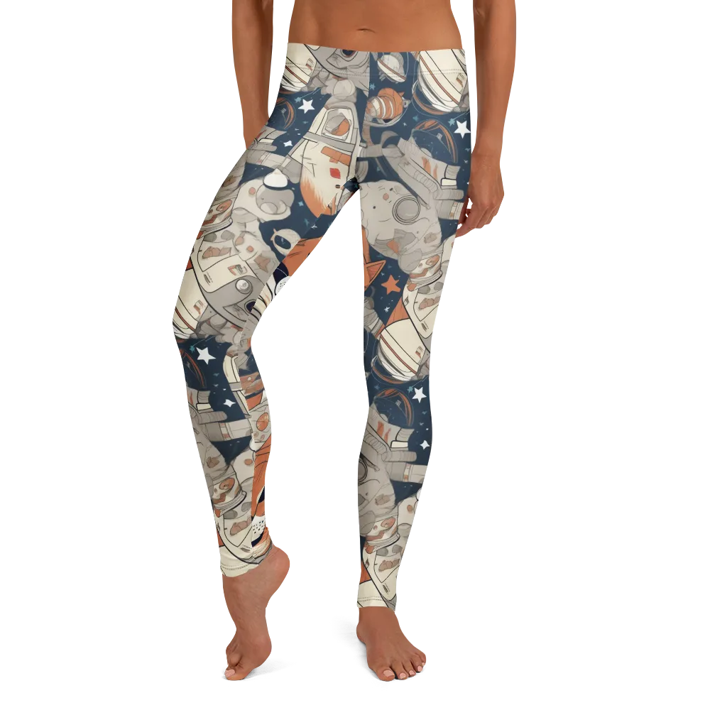Astrocat Assembly on Leggings — Front