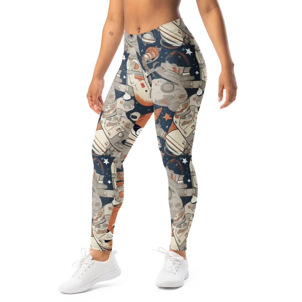 Astrocat Assembly on Leggings — Left Front